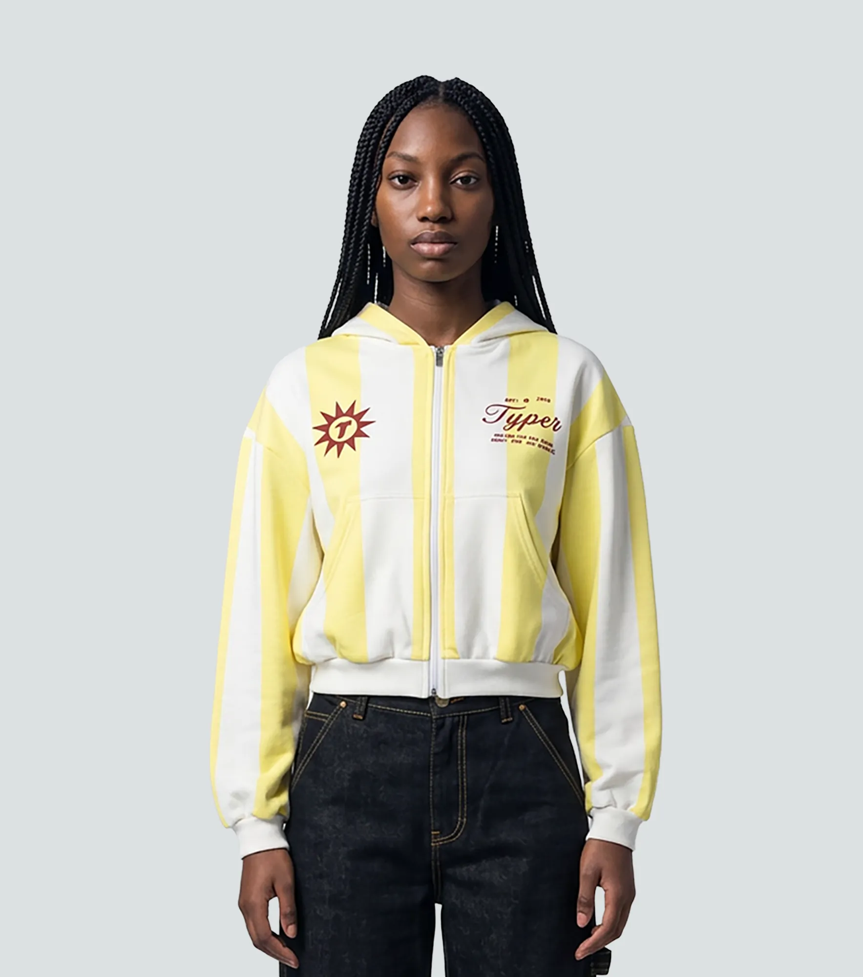 Cameron Hoodie De Rayas Oversize TyperAM