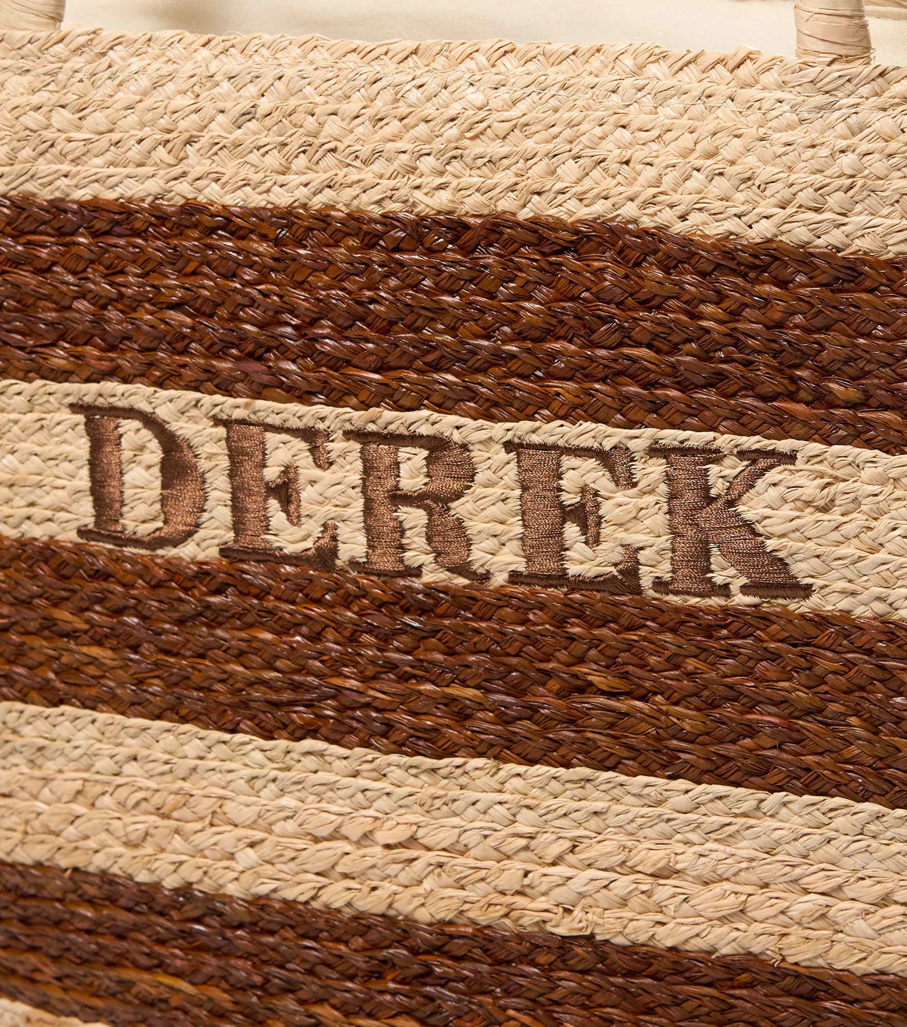 Bolso Playero A Rayas Con Asas Tejidas Derek 838277 AR