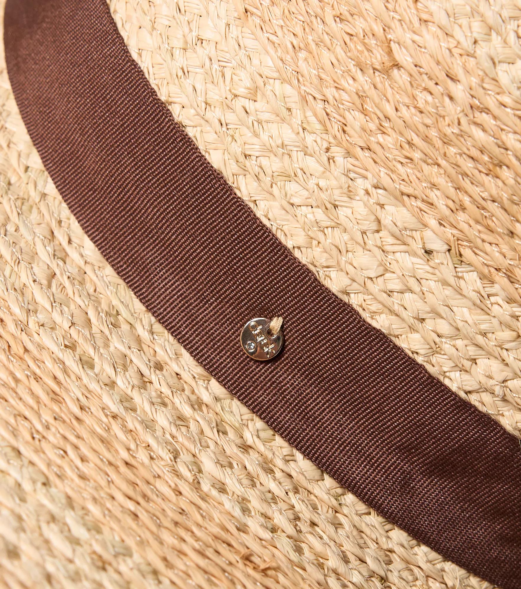 Sombrero De Fibra Natural Trenzada Con Banda De Tela Dererk 838279 AR