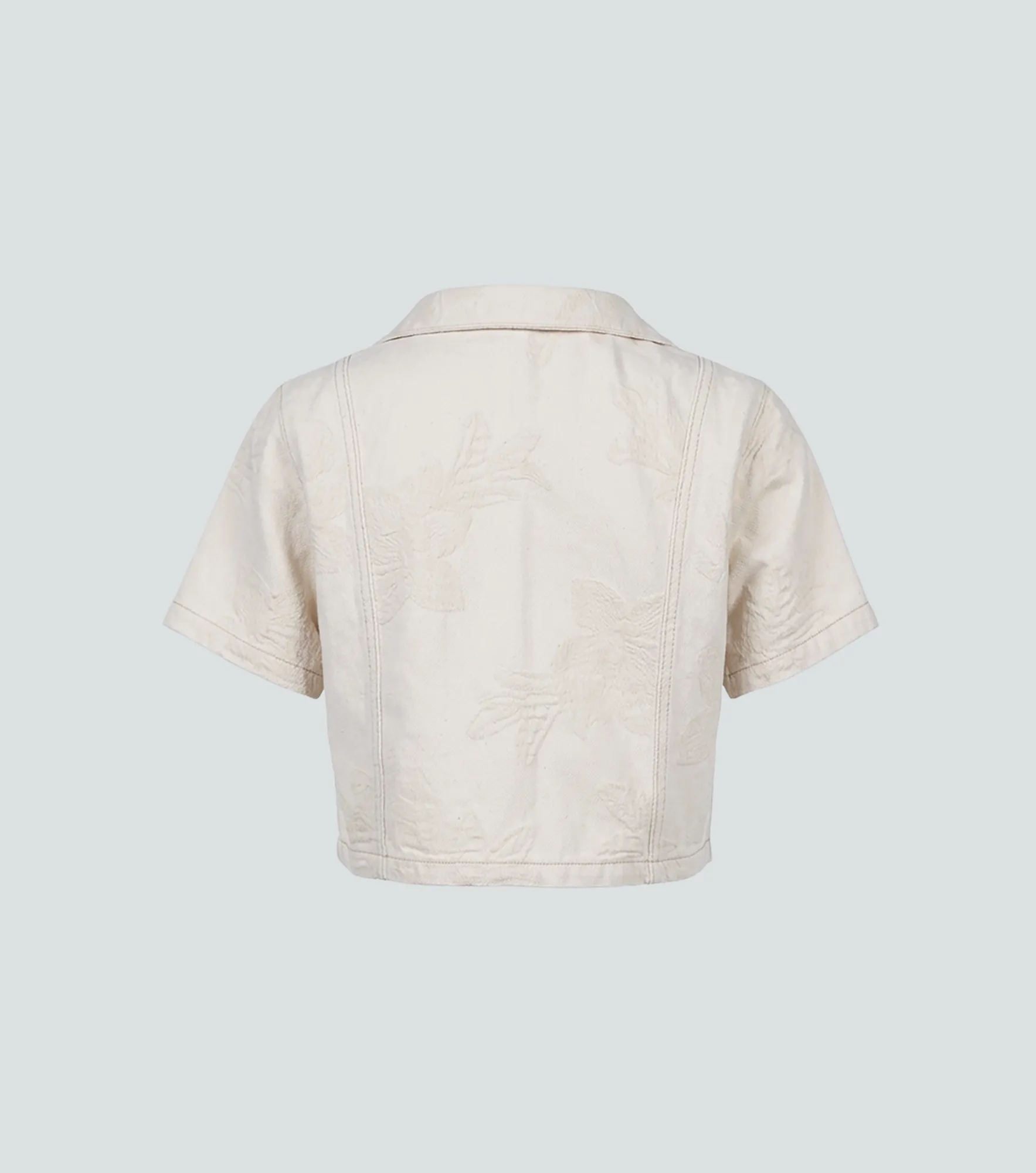 Blusa En Indigo Para Mujer Con Bordado Amy Derek 838731 AR