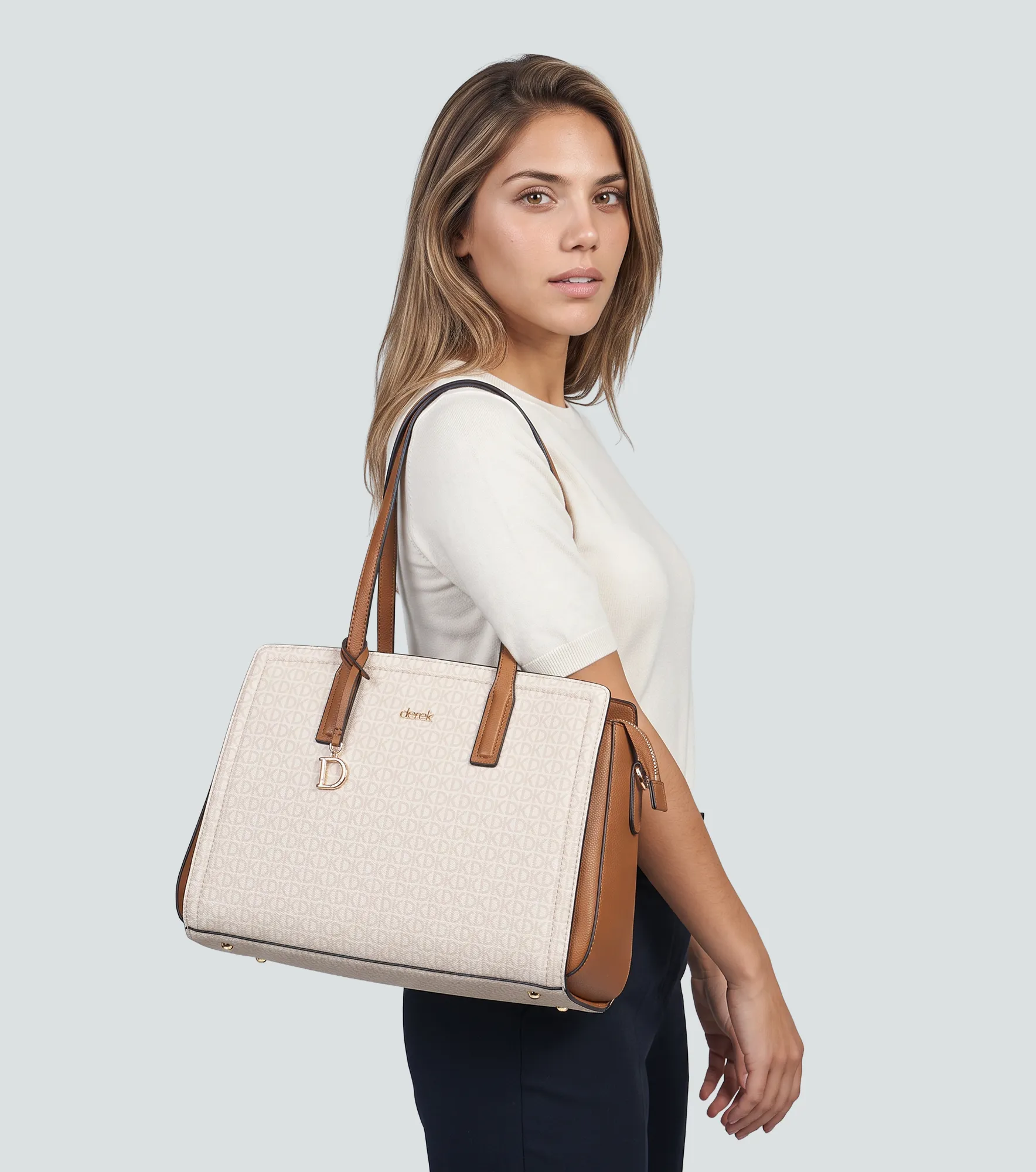Bolso Tipo Tote Unicolor Derek 838272 BL