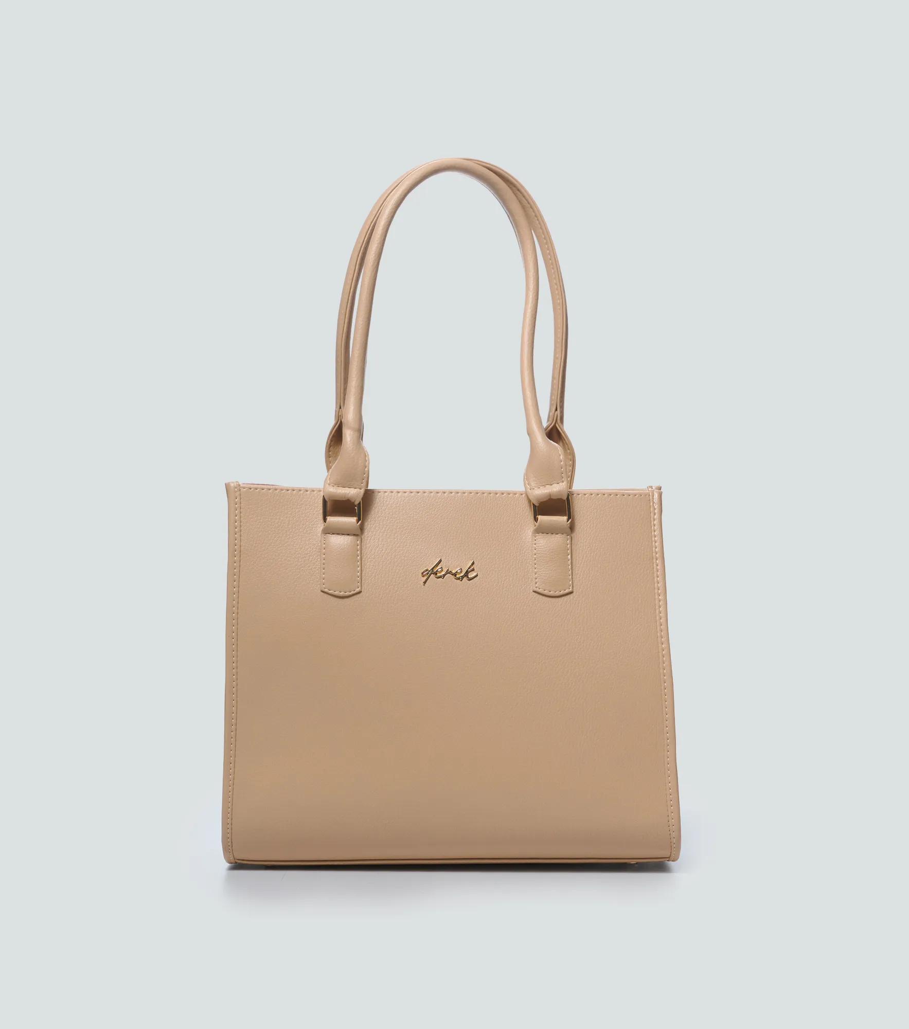 Bolso Grande Para Mujer Unicolor Con Tira Auxiliar Amanda Derek 839485 KQ