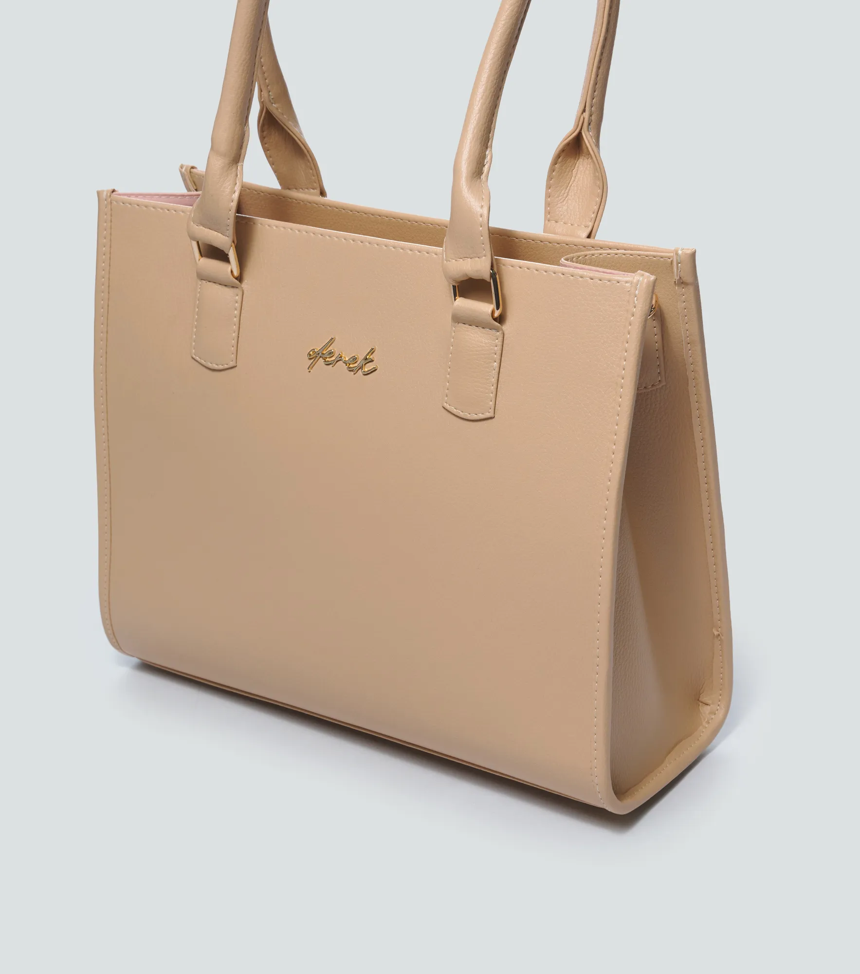 Bolso Grande Para Mujer Unicolor Con Tira Auxiliar Amanda Derek 839485 KQ
