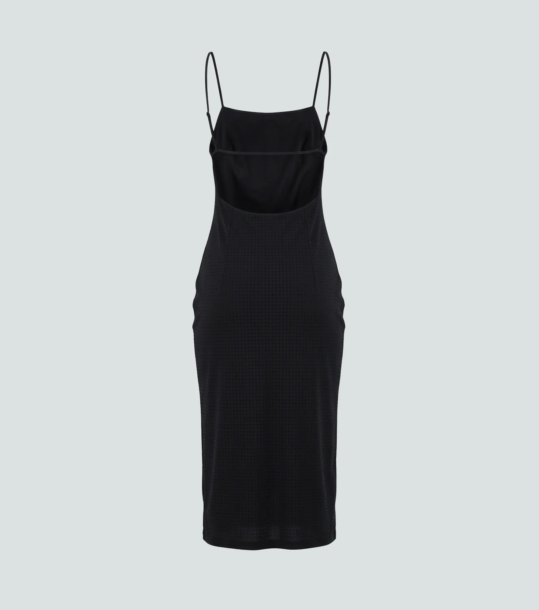 Vestido Midi De Tirantes Con Brillo Sutil Unicolor Derek 838398 NG
