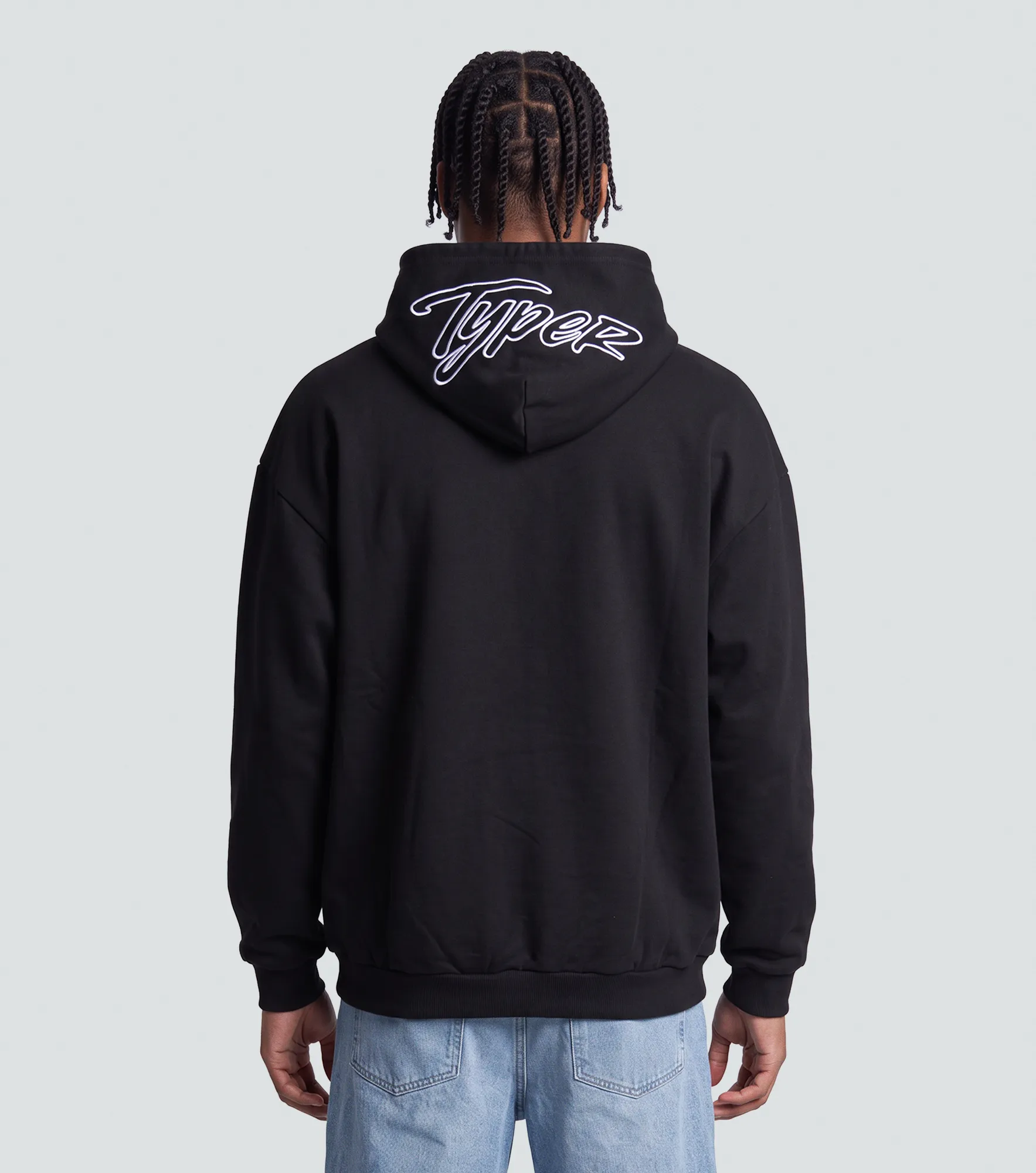 Jym Hoodie Oversize Con Estampado Typer 838630 NG