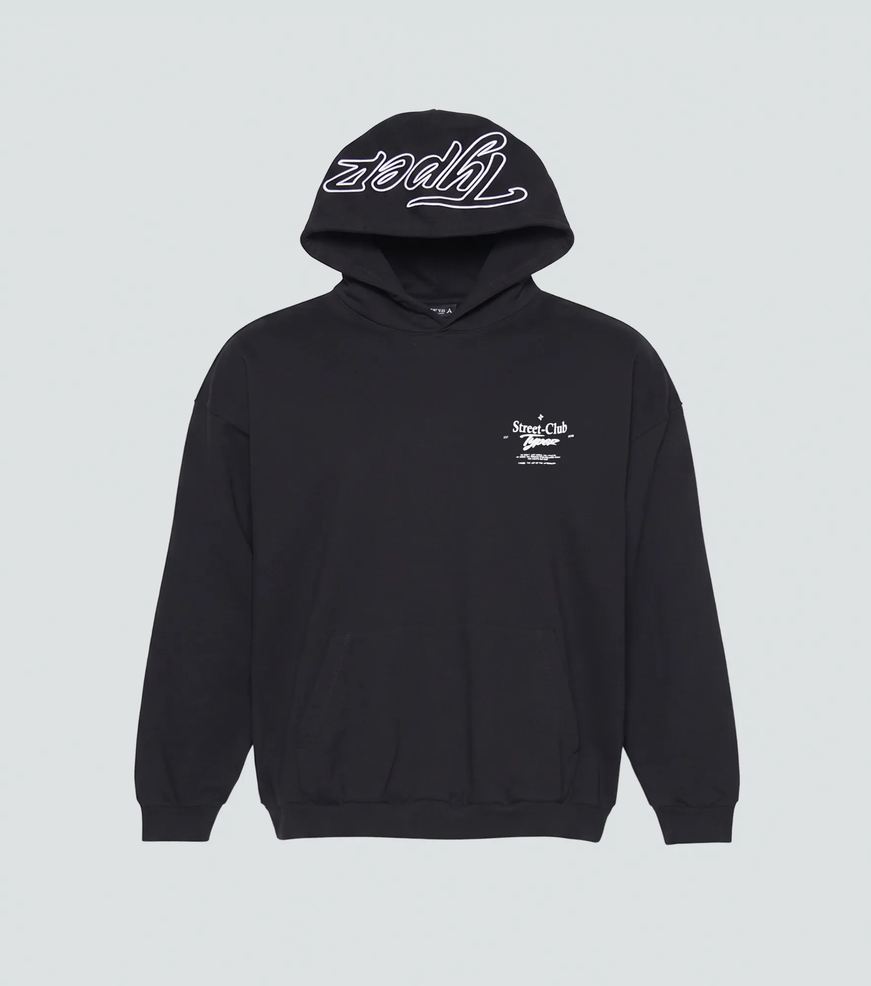 Jym Hoodie Oversize Con Estampado Typer 838630 NG
