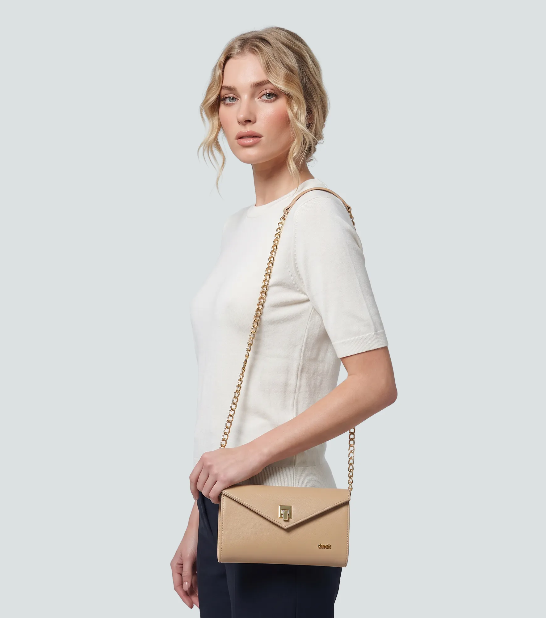 Bolso Tipo Cartera Para Mujer Con Cadena Tiffany Derek 839487 KQ