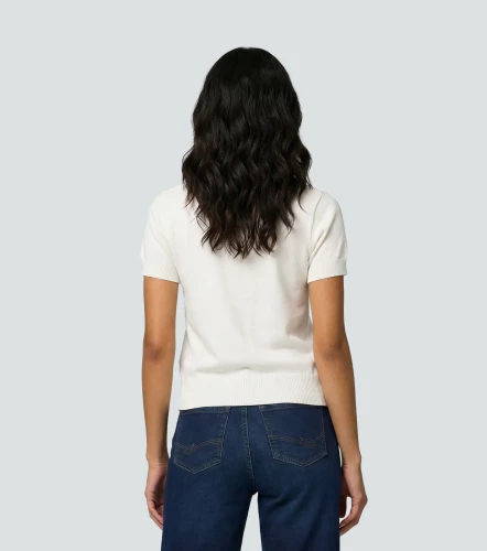 Abby Blusa Tejida Con Cuello UnserBL