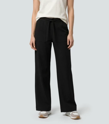Antonella Pantalon Unicolor Con Detalles UnserNG