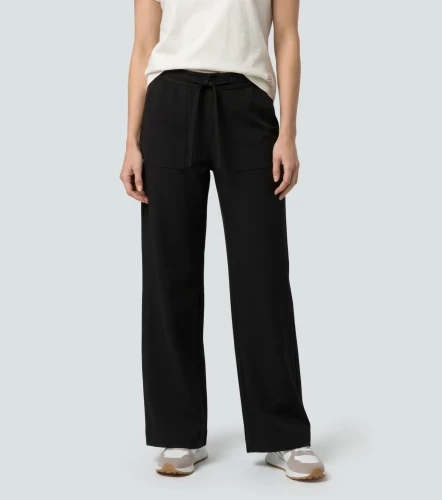 Antonella Pantalon Unicolor Con Detalles UnserNG