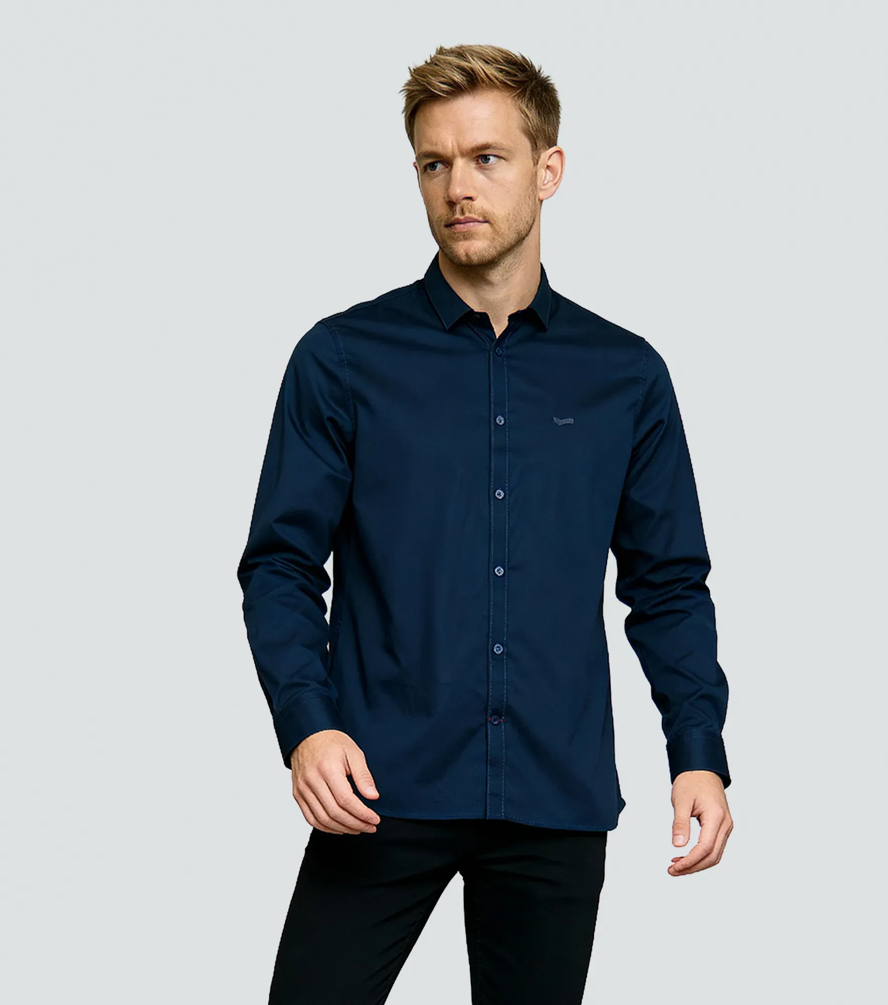 Biagio Camisa Clasic Fit Masculina Gas 837821 AV