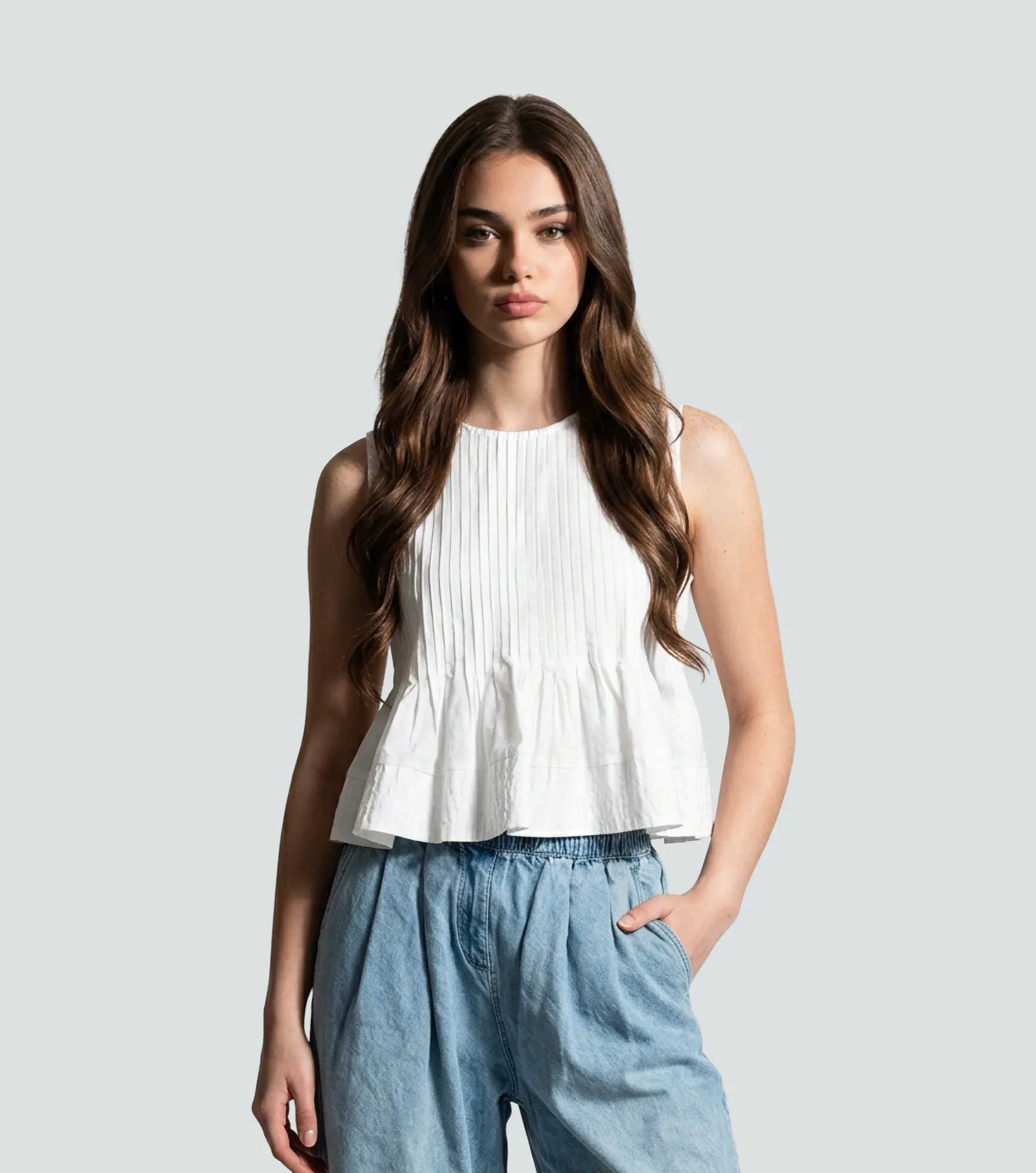 Blusa Para Mujer Con Alforzas Derek Lovely 835468 BL