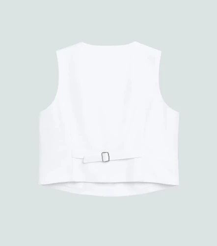 Chaleco Para Mujer En Lino Unicolor Ariana DerekBL