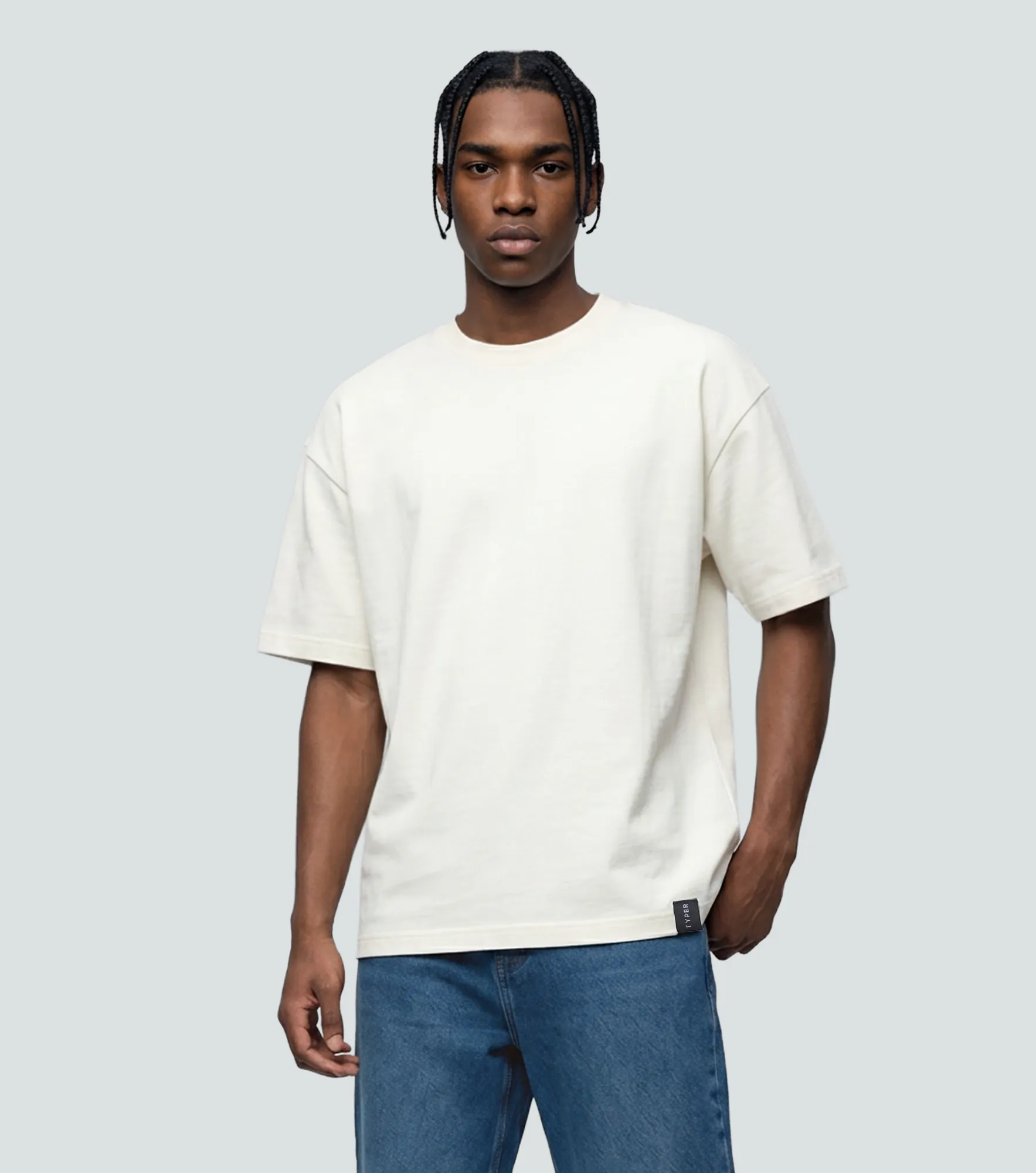 Ger Tshirt En Rib Oversize TyperBH