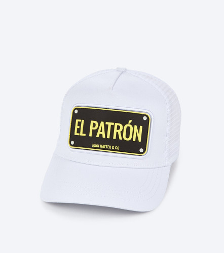 Gorra John Hatter El Patron White RubberBL