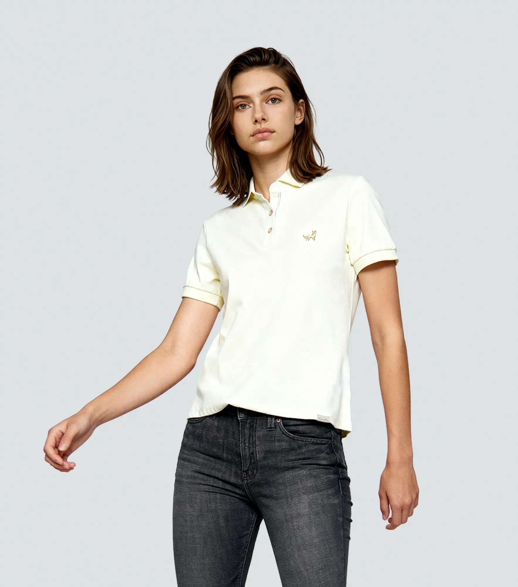Isabel Polo Unicolor Con Estampado Delantero Unser 832626 CR