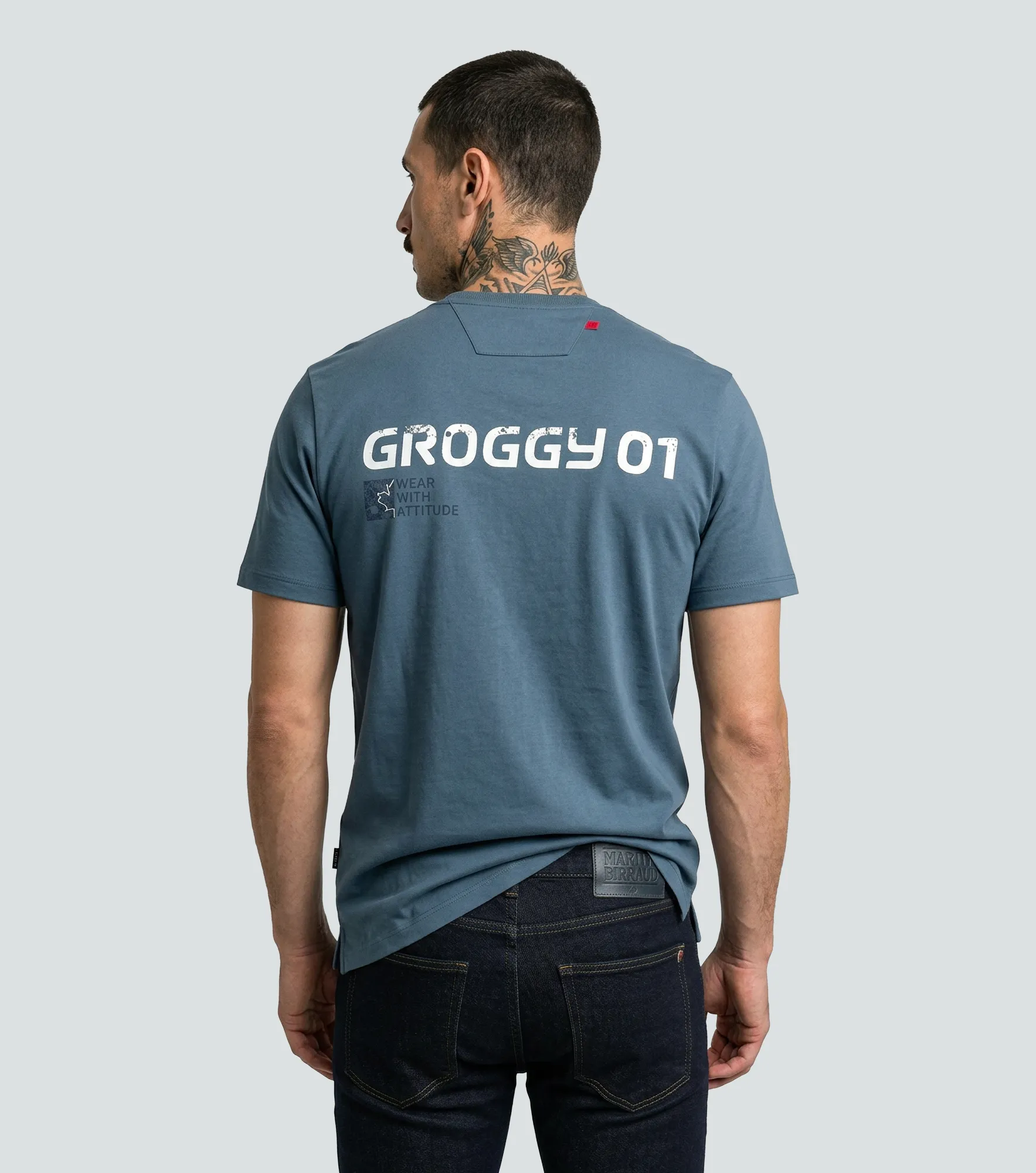 Mark T Shirt Slim Masculina Groggy 835224 GR