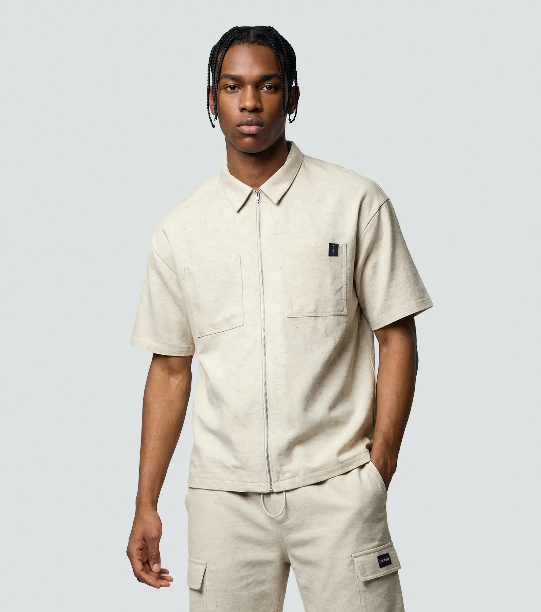 Nando Camisa Boxy Con Cremallera Typer 836276 CR