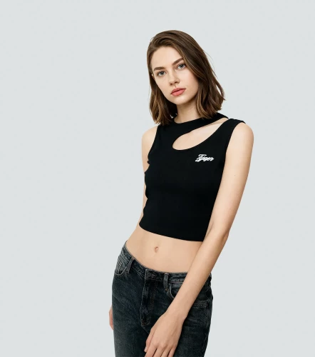 Olivia Blusa Slim Fit Con Corte En Escote TyperNG
