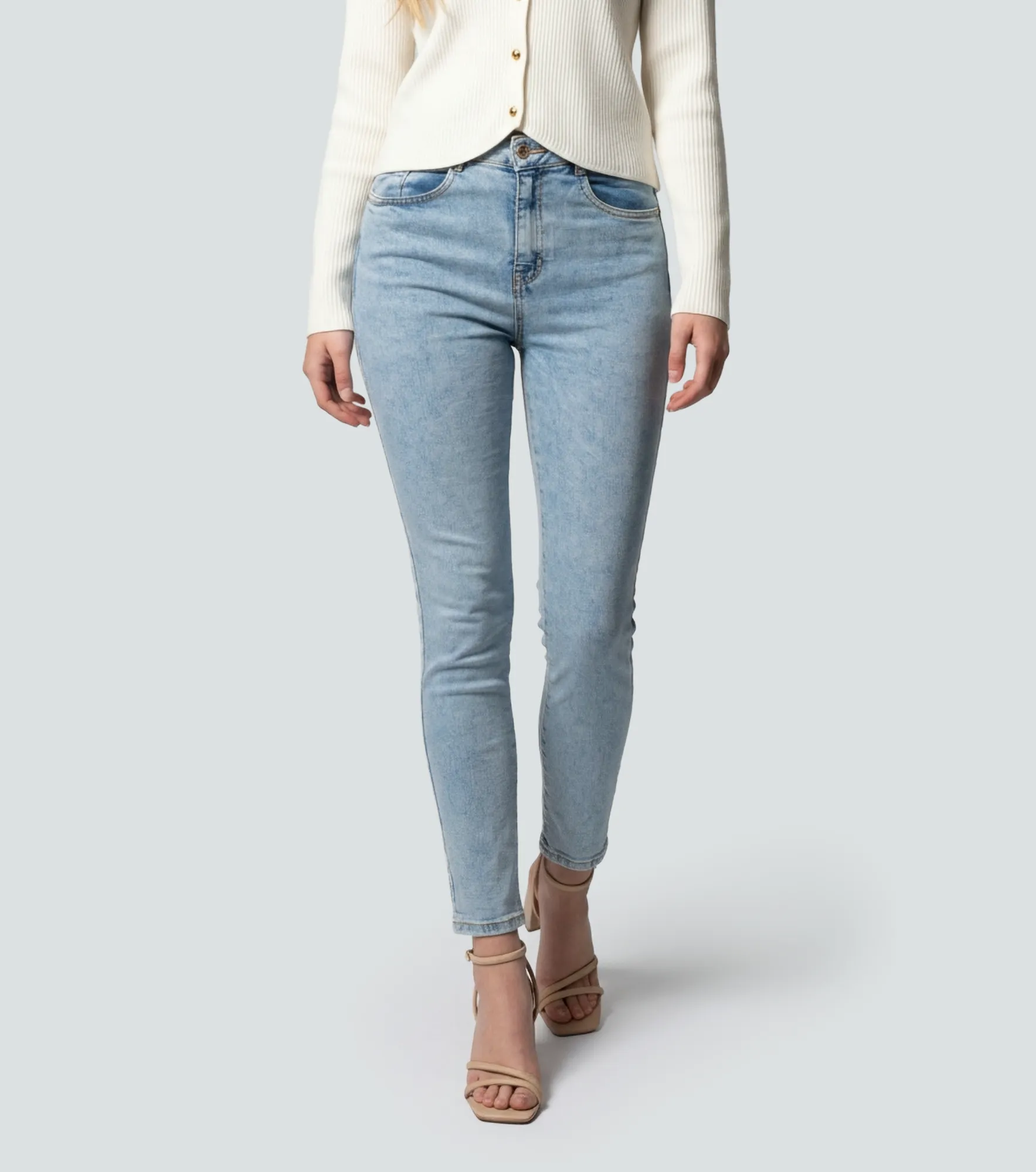 Praga Jean Skinny Para Mujer Bella DerekAZ