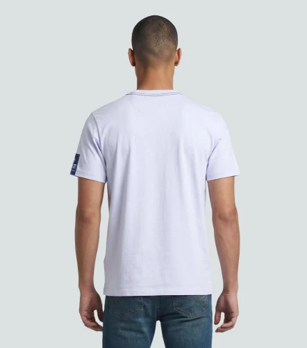Slim Matias T Shirt Unicolor Con Estampado UnserBL