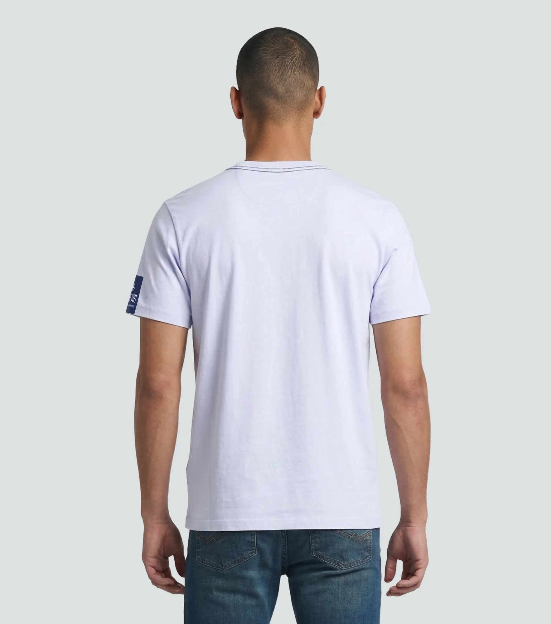 Slim Matias T Shirt Unicolor Con Estampado Unser 833227 BL