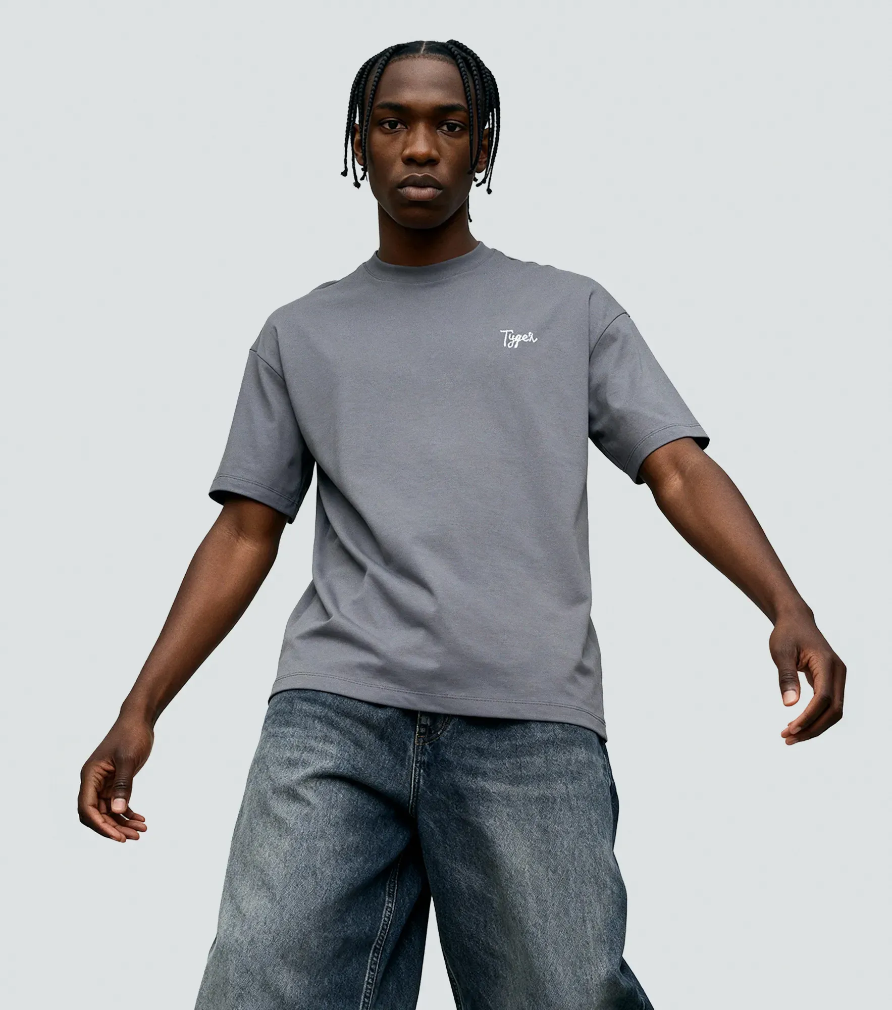 Yordan T Shirt Comfort Bordada Typer 836355 GR