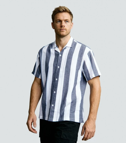 Camisa Jack And Jones Mc Jprsummer Linen Blend Shirt StripeAZ