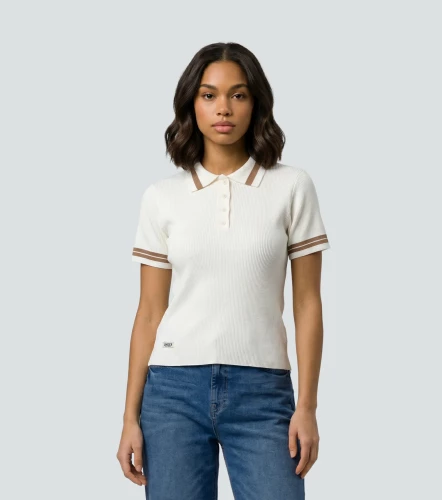 Cloe Blusa Tejida Con Cuello Y Botones UnserAR