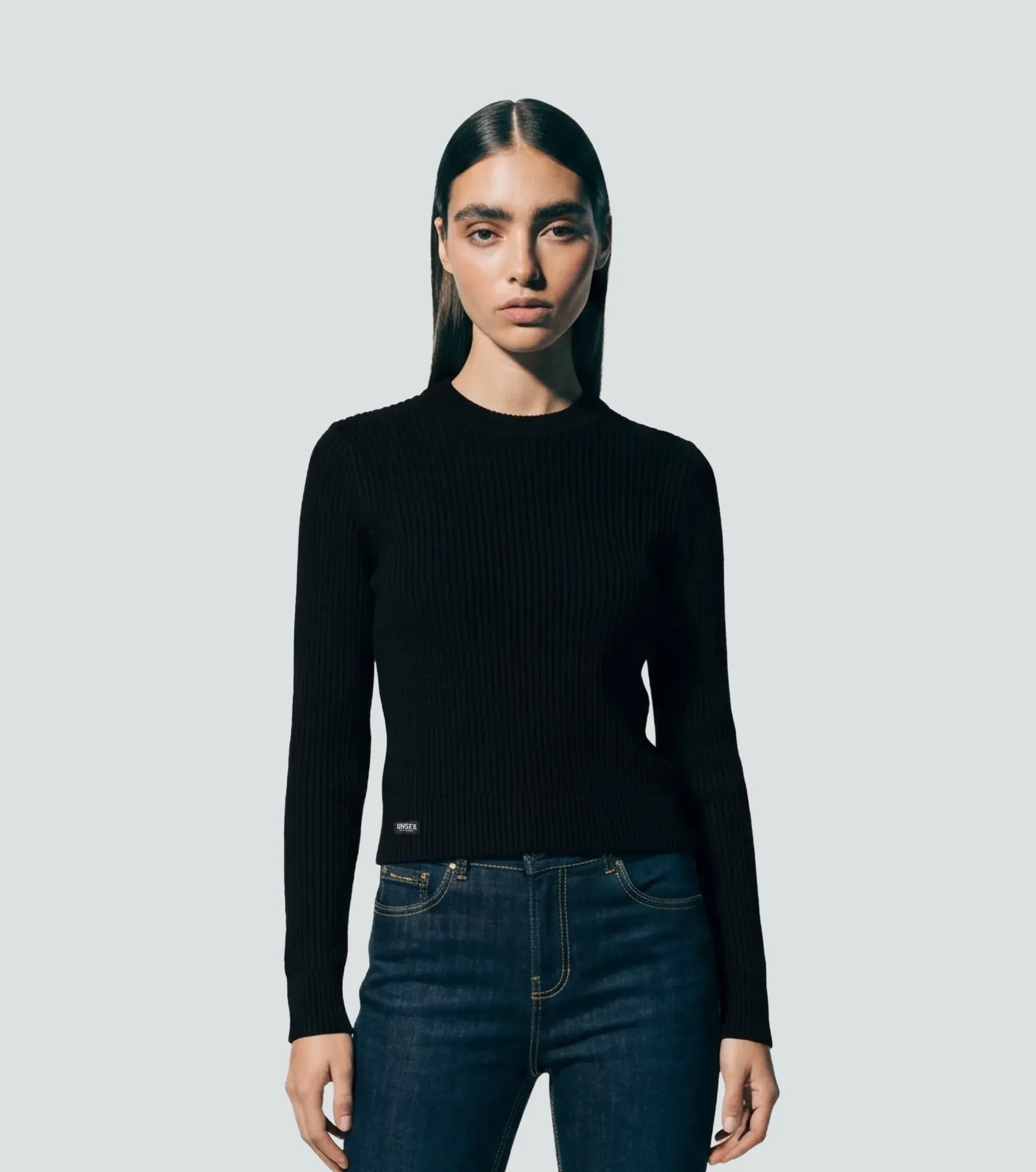 Monica Buzo Tejido Unicolor Cuello Alto UnserNG