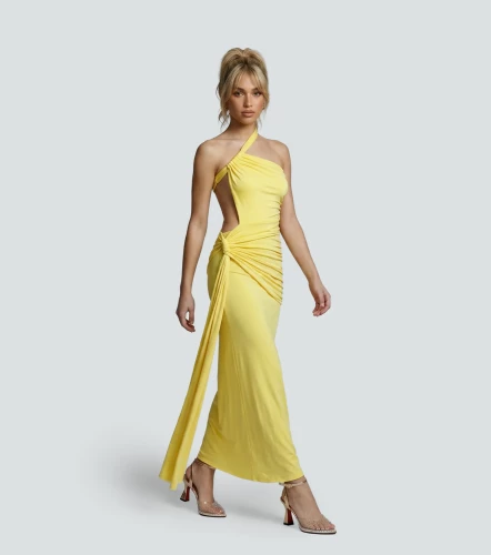 Vestido Largo Unicolor DerekAM