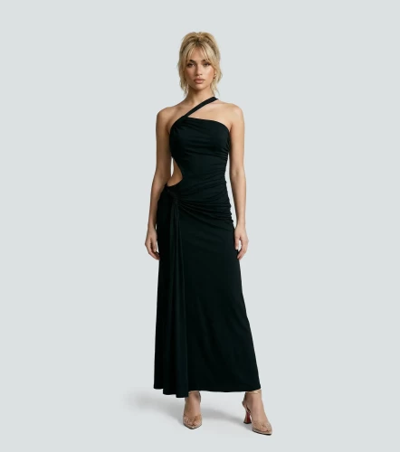Vestido Largo Unicolor DerekNG