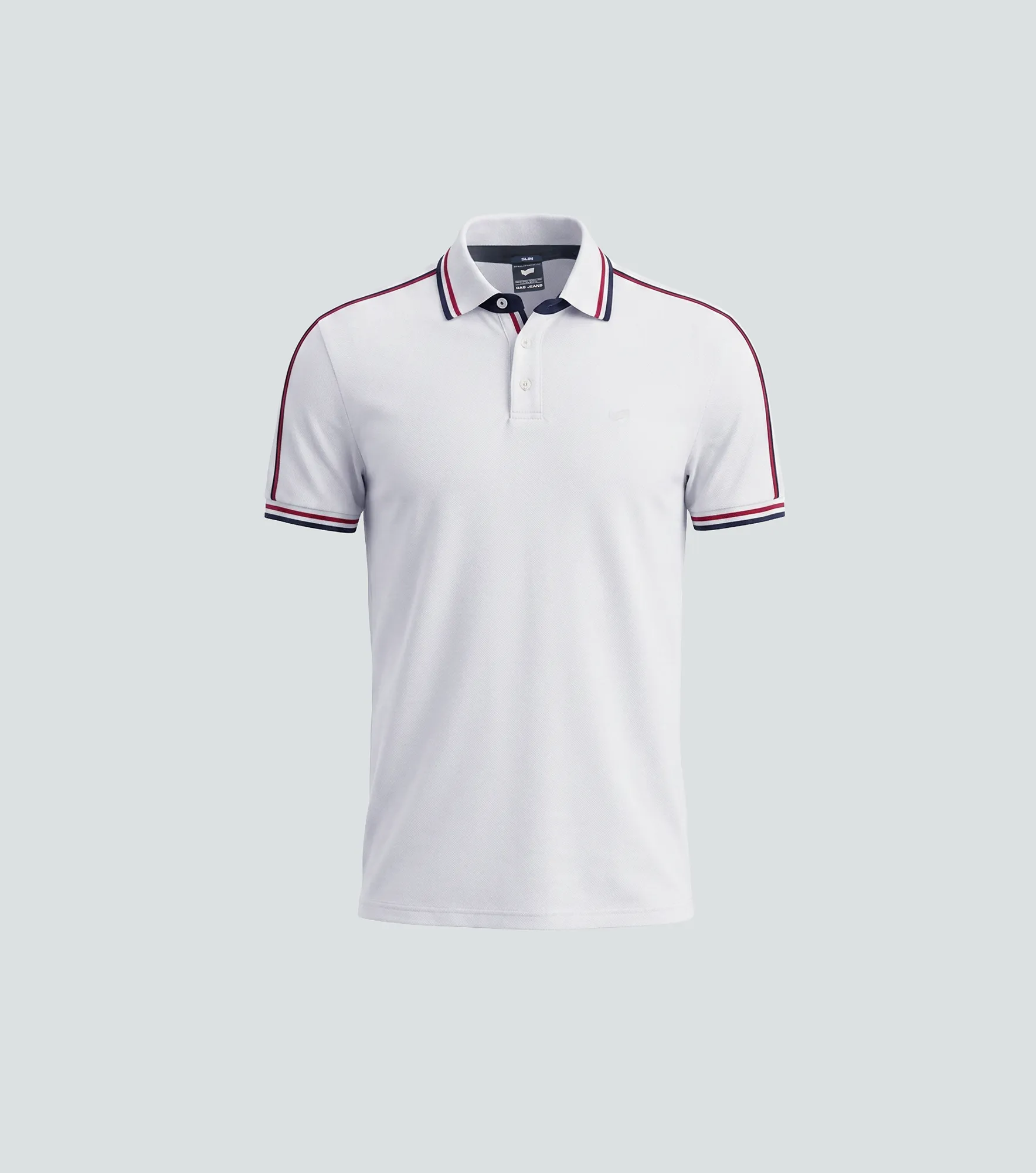 Vikor Polo Slim Fit Masculina Gas 824747 BL