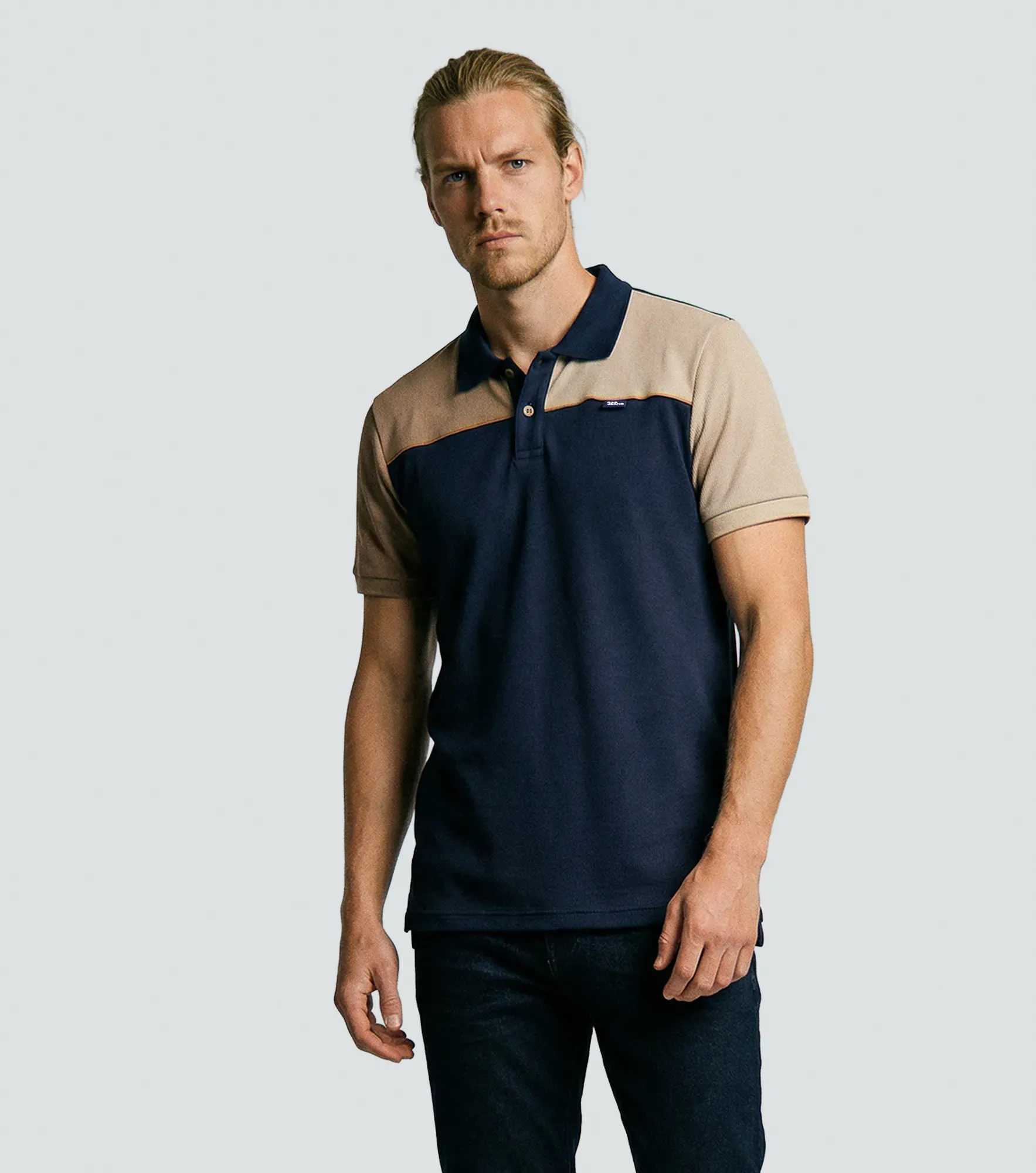 Arthur Polo Slim Fit Con Bloques Masculina 834758 CU