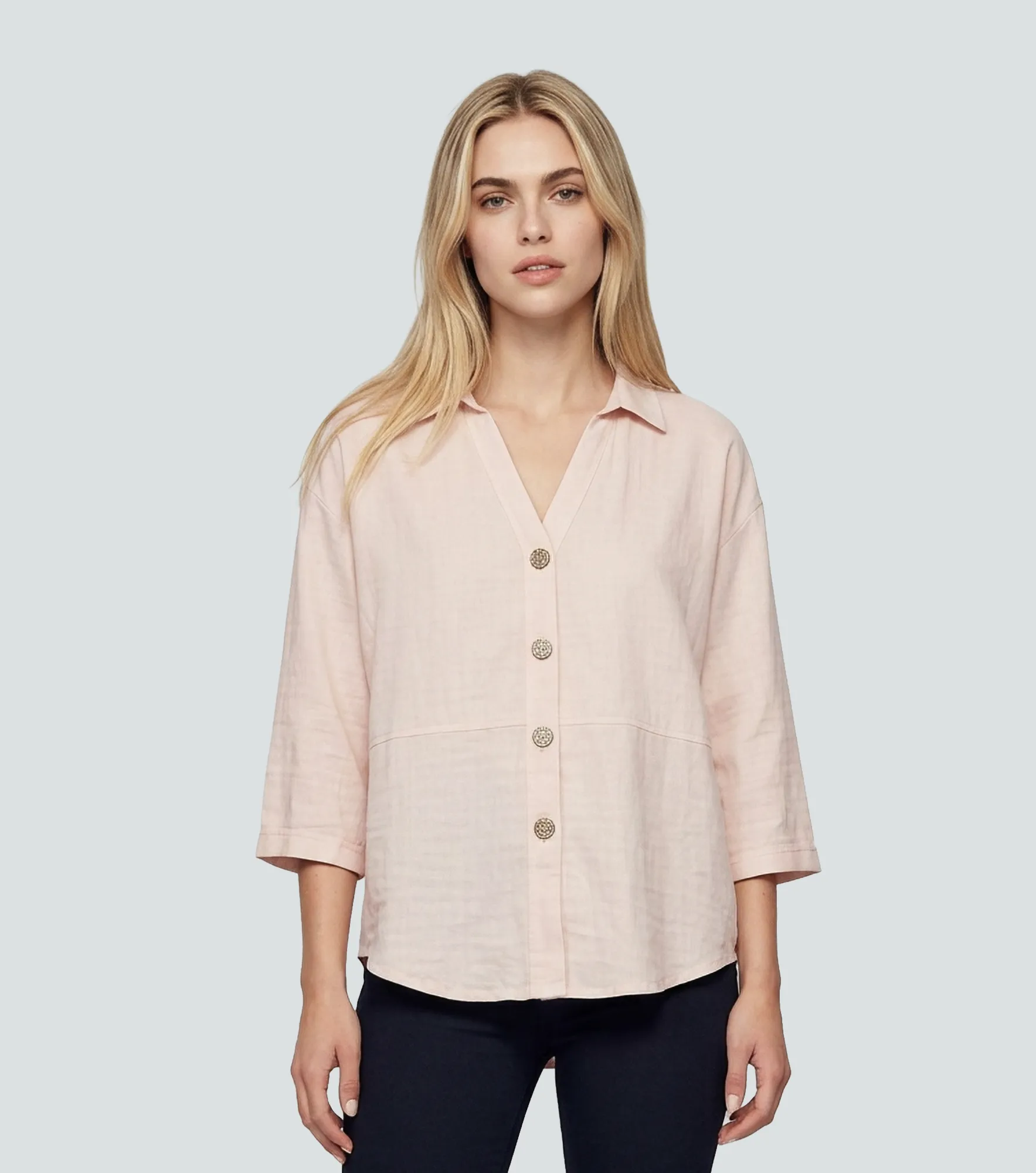 Blusa Para Mujer Manga Larga Unicolor Derek 834867 AC