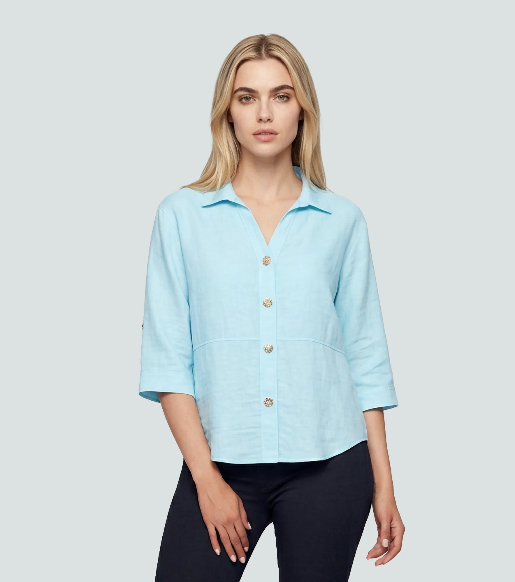 Blusa Para Mujer Manga Larga Unicolor Derek 834867 AC