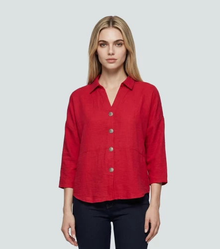 Blusa Para Mujer Manga Larga Unicolor DerekRJ