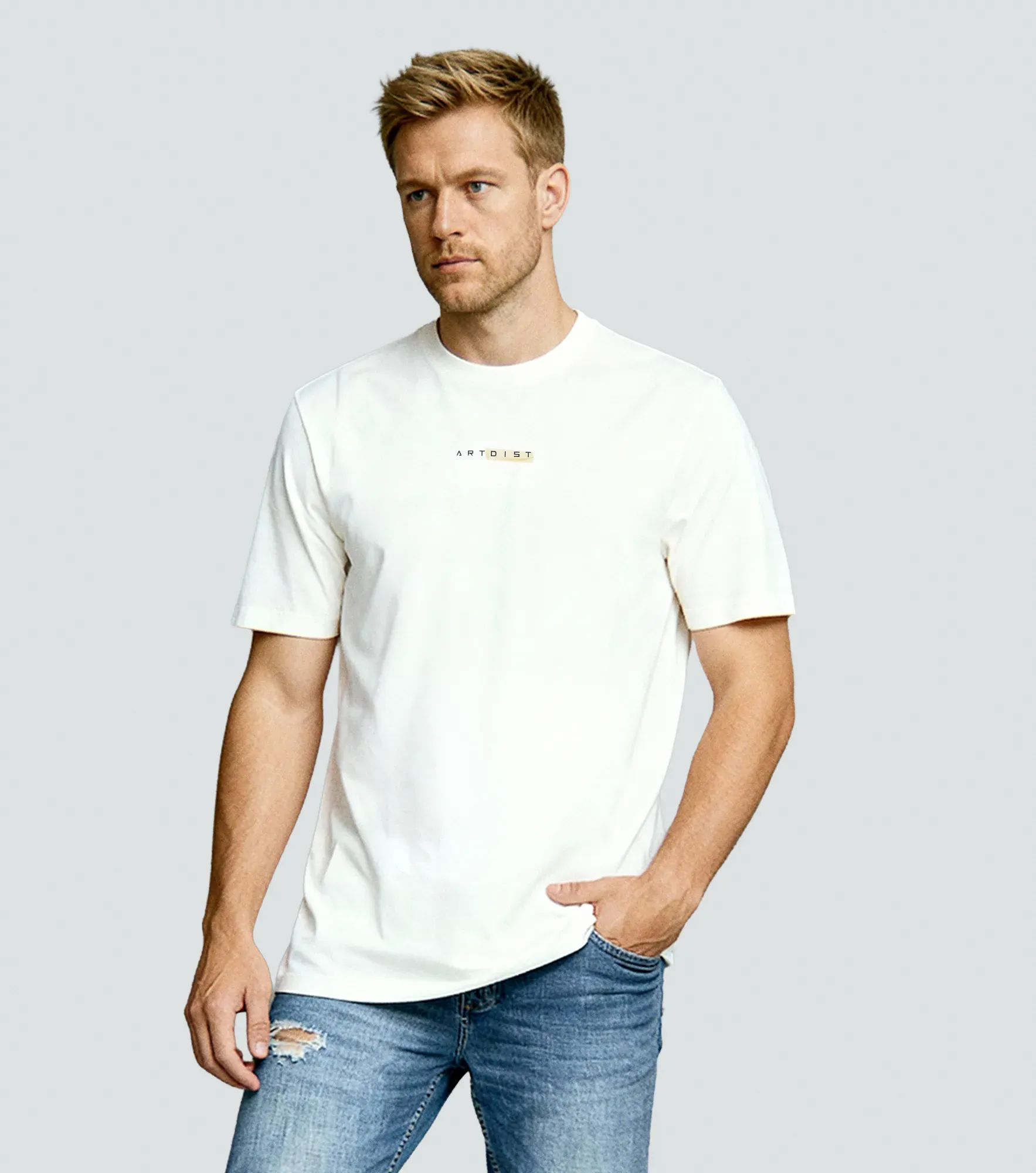 Camiseta Art Dist Verse Ivory T Shirt 132602 CR