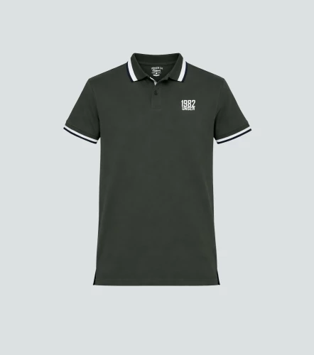 Comfort Yesid Polo Para Hombre Unicolor Manga Corta UnserVD