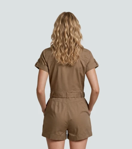 Enterizo Para Mujer Mechi Short Unicolor DerekKQ