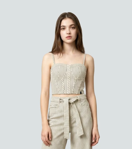 Erly Blusa Tipo Corse De Rayas TyperCR