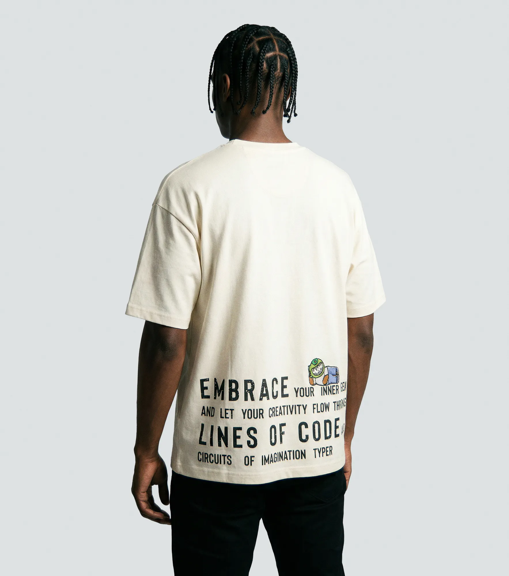 Jair T Shirt Oversize Estampada Typer 833698 AR