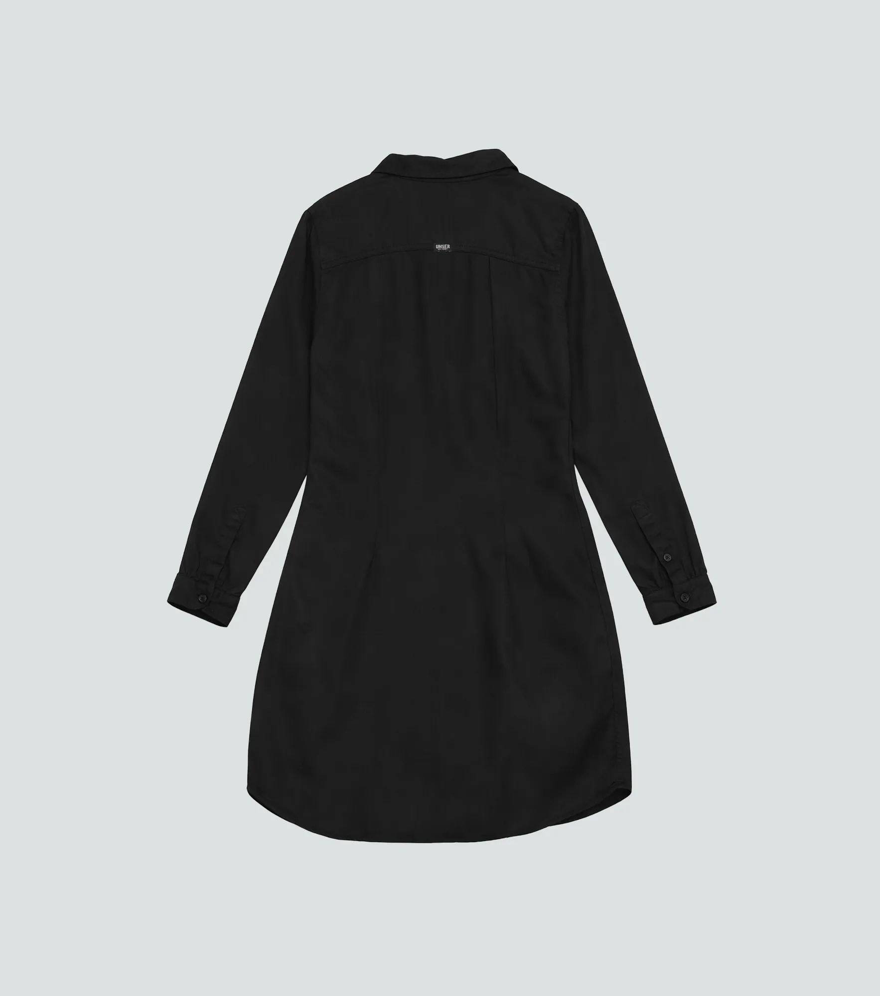 Jessy Vestido Manga Larga Unicolor Con Bolsillos En Delantero Unser 836092 NG