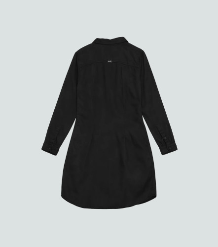 Jessy Vestido Manga Larga Unicolor Con Bolsillos En Delantero UnserNG