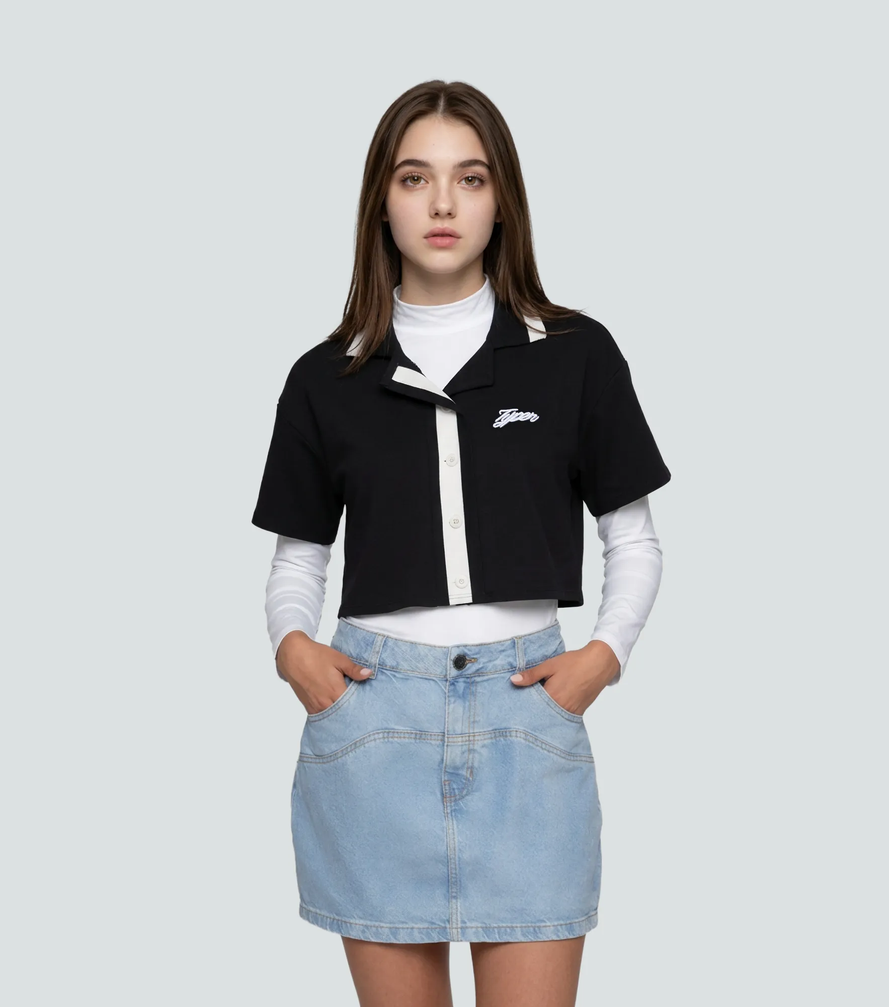 Mika Blusa Boxy Con Tejidos Typer 834487 AC