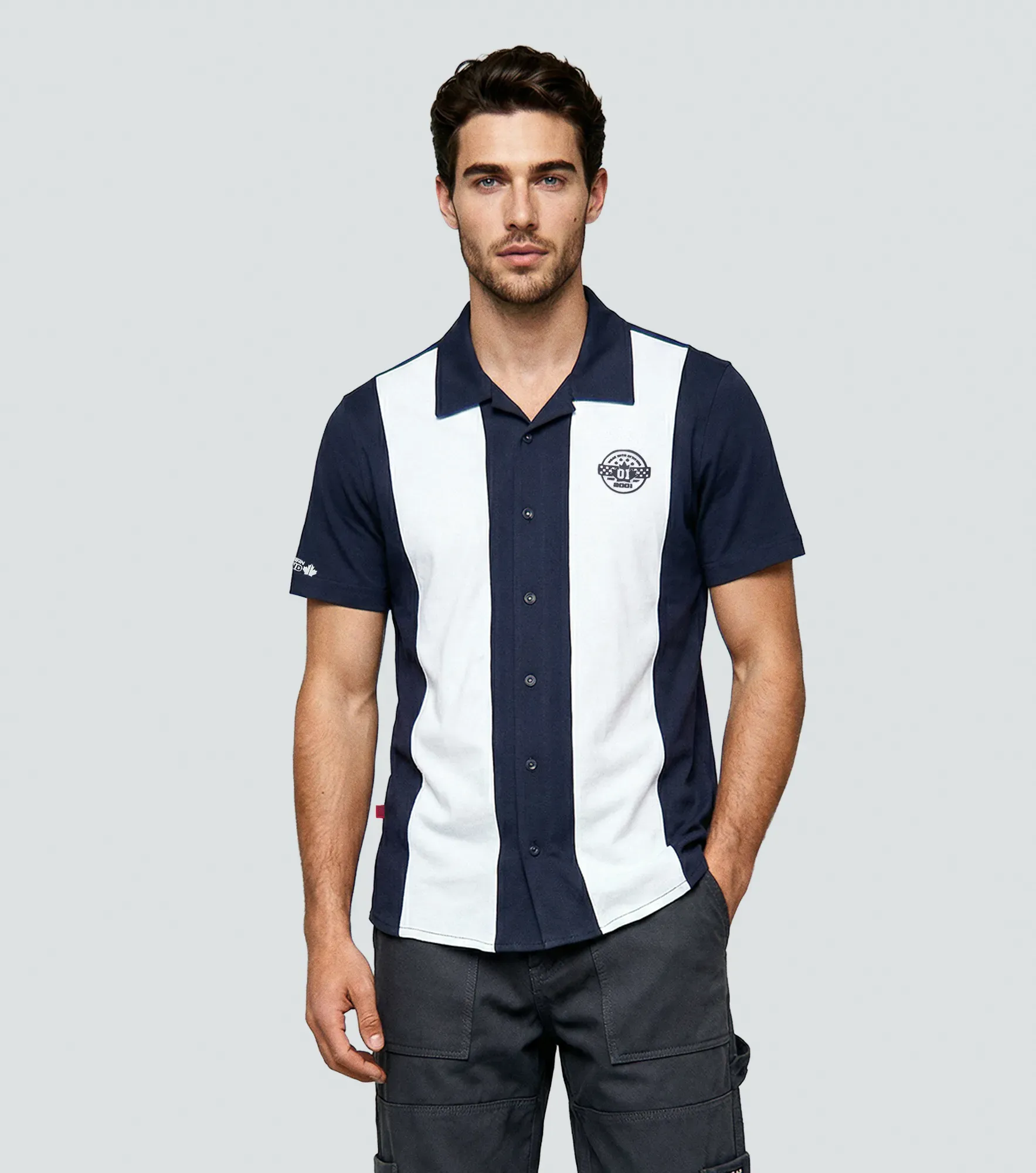 Omari Camisa Regular Masculina Groggy 836519 CU