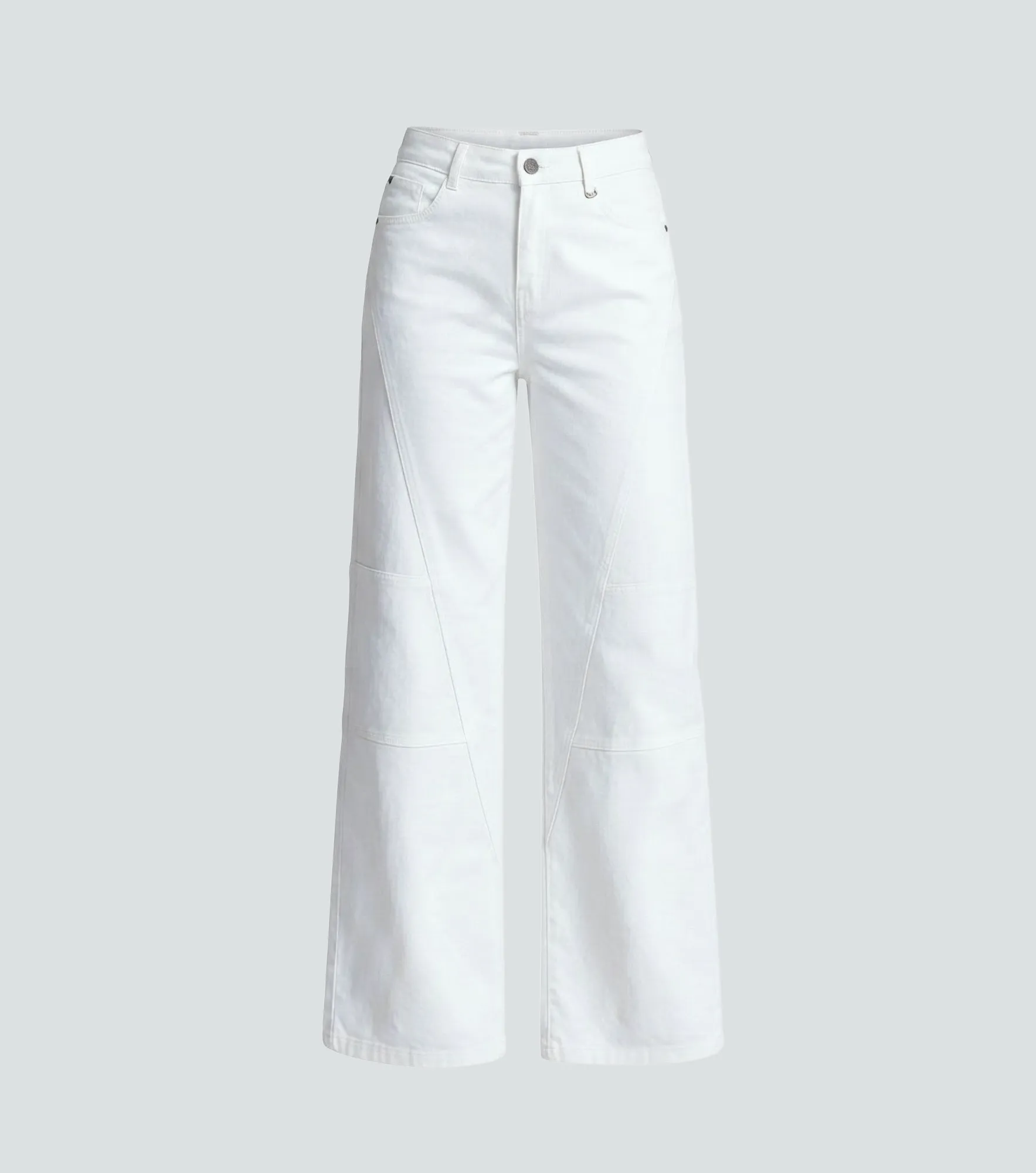 Pantalon Wide Leg En Drill Unicolor Andrew Derek 834907 BH