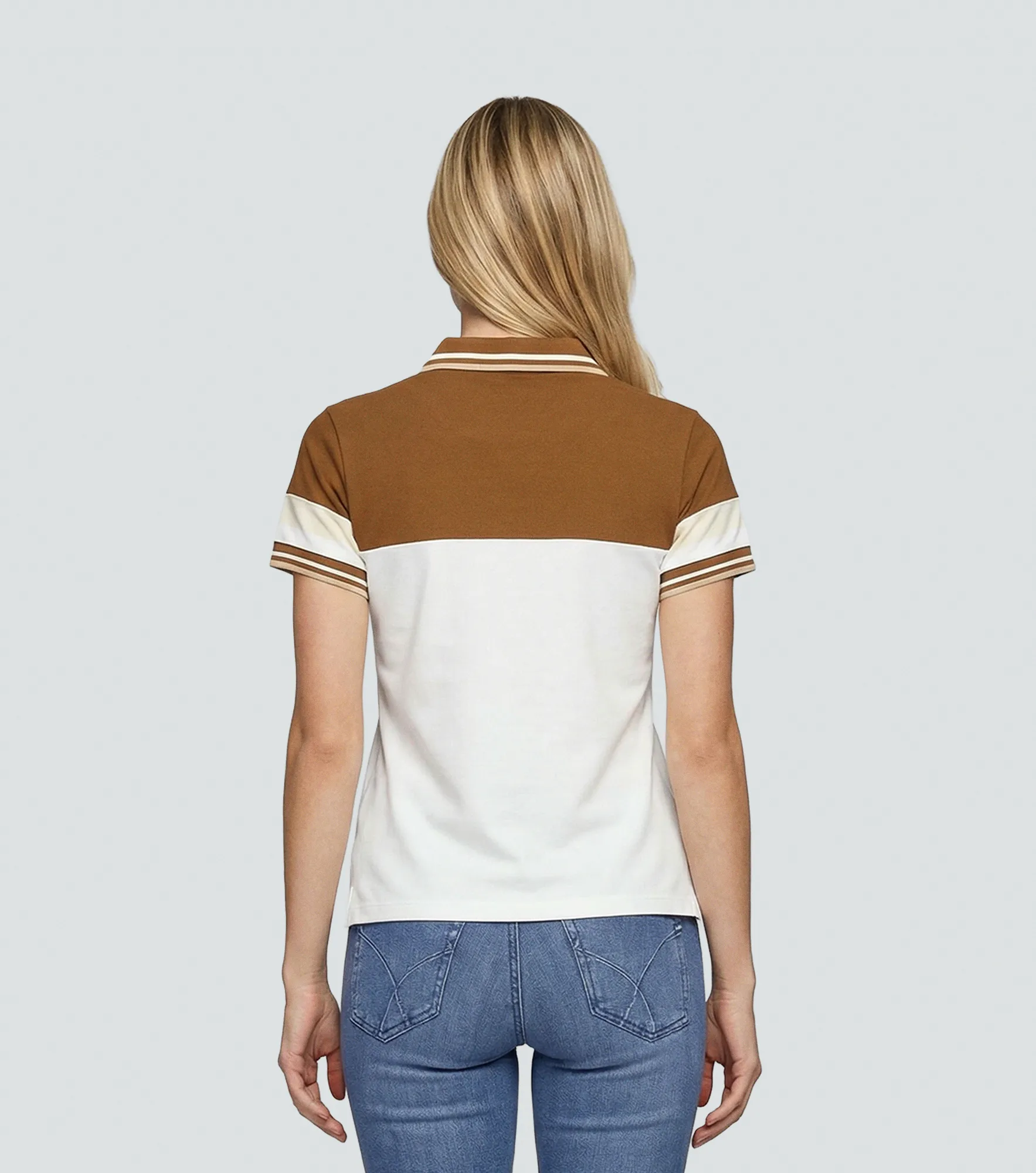 Polo Para Mujer Combinado Manga Corta Derek 826629 KQ