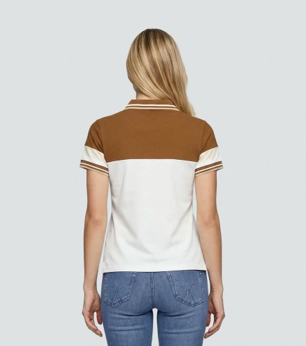 Polo Para Mujer Combinado Manga Corta DerekKQ