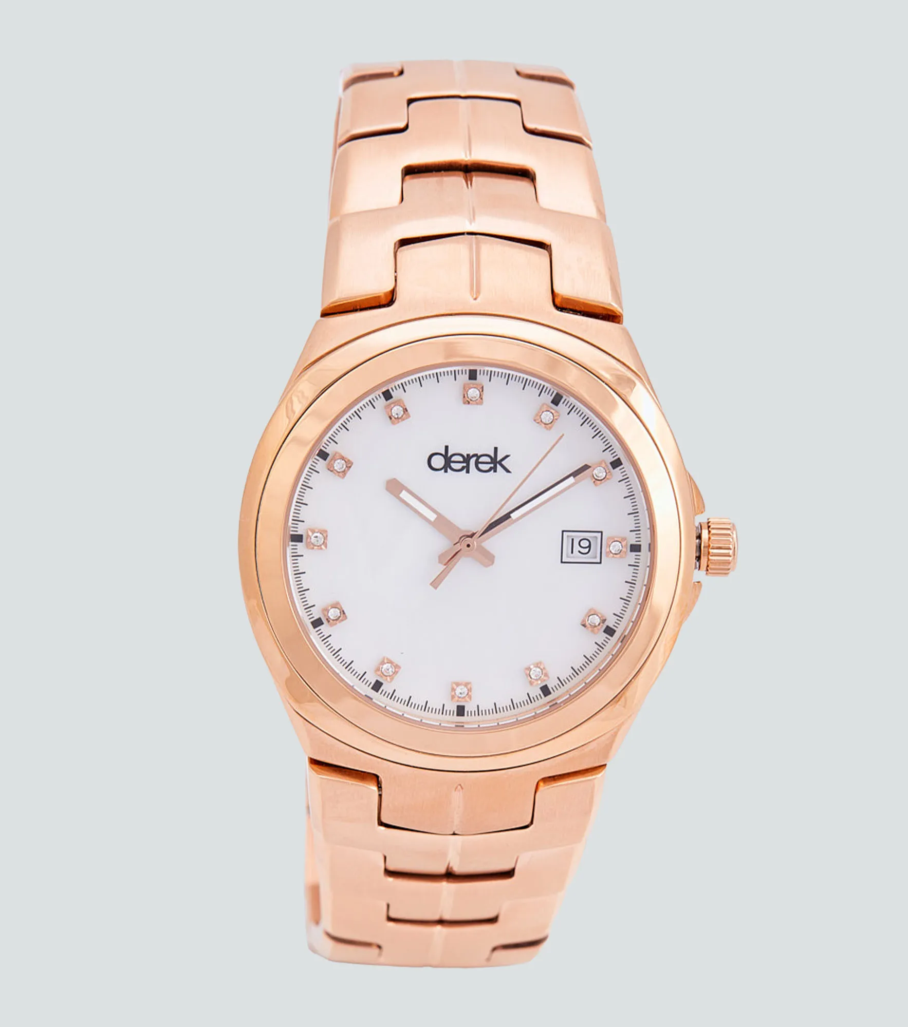 Reloj Para Mujer Pulso Metalico Derek 818027 OR